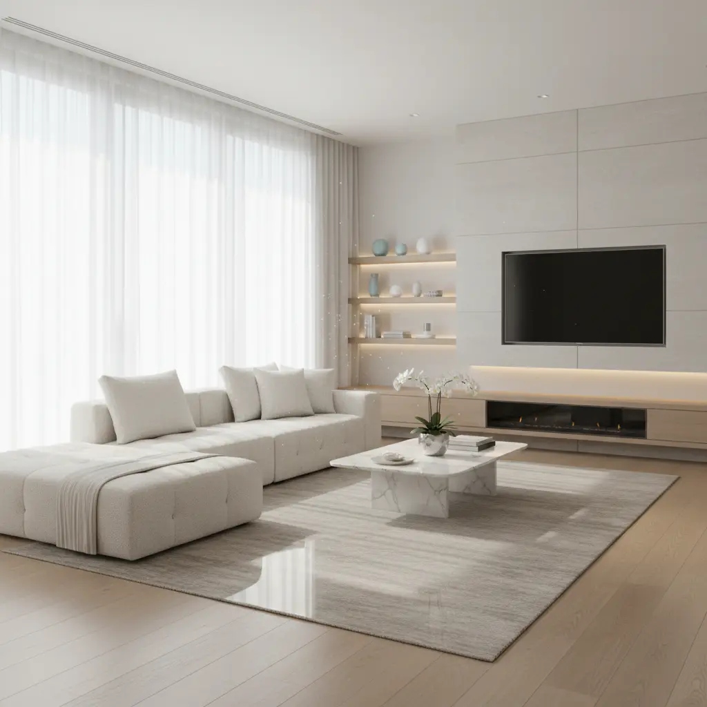 Bright modern living room